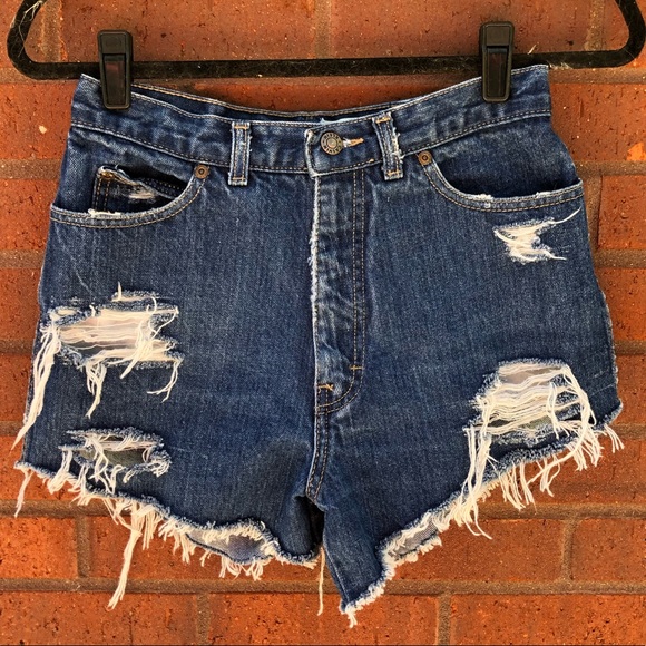 Calvin Klein Pants - Calvin Klein High Waist Distressed Jean Shorts